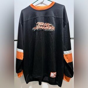 🛷VINTAGE Harley Davidson Hockey Jersey Pullover Rare!